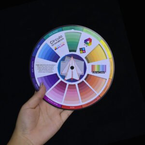 Círculo cromático básico con colores primarios, secundarios y terciarios para diseño gráfico