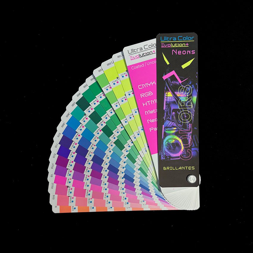 Pantonera Ultra Color Neons con tonos fluorescentes brillantes para diseños llamativos