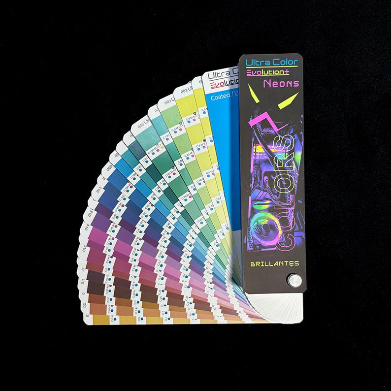 Pantonera Ultra Color Neons con tonos fluorescentes brillantes para diseños llamativos