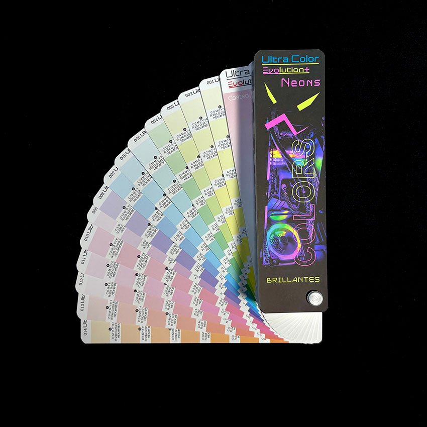 Pantonera Ultra Color Neons con tonos fluorescentes brillantes para diseños llamativos