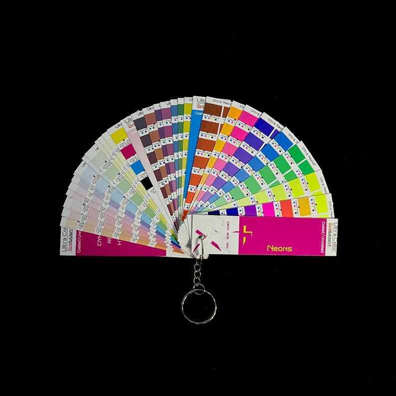 Pantonera Ultra Color Neons con tonos fluorescentes brillantes para diseños llamativos