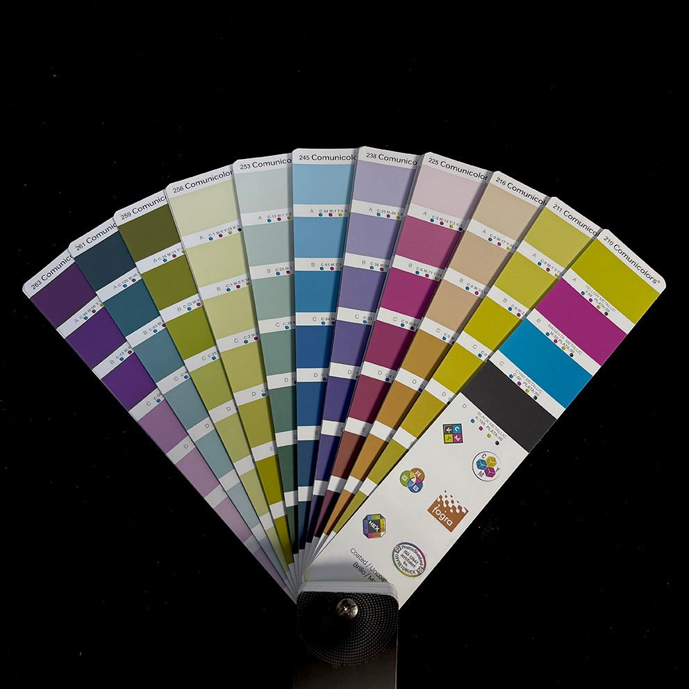 Pantonera Comunicolor Clásica con gama de colores tradicionales para impresión