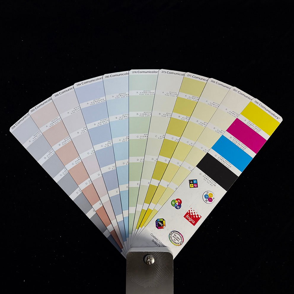 Pantonera Comunicolor Clásica con gama de colores tradicionales para impresión