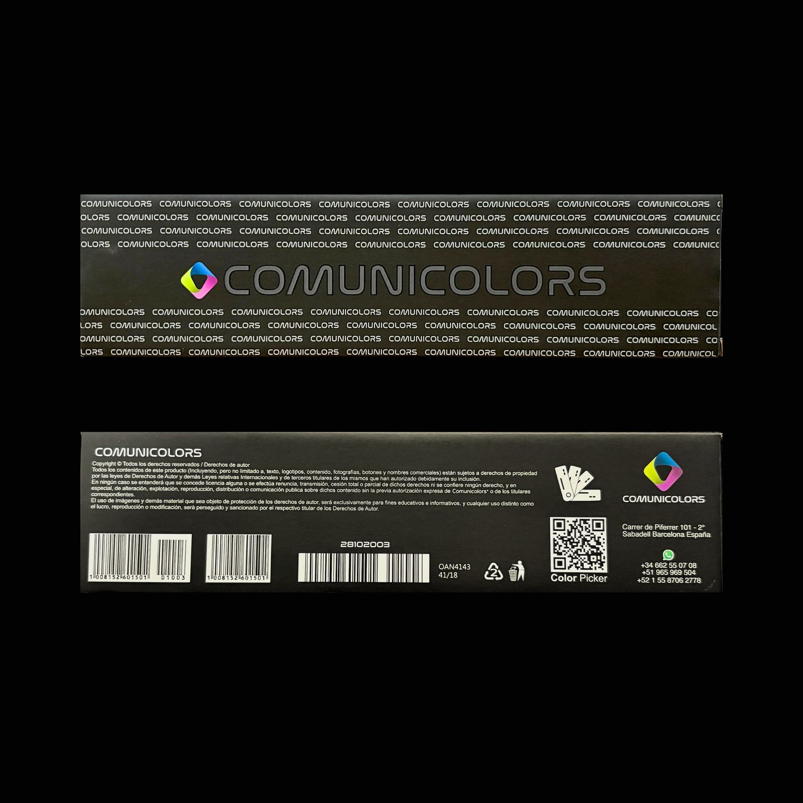 Pantonera Comunicolor Clásica con gama de colores tradicionales para impresión