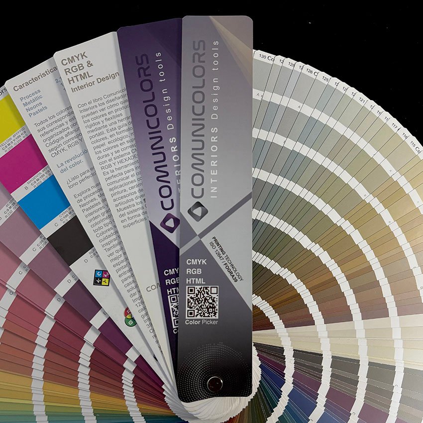 Pantonera Comunicolor Interiors con colores decorativos para proyectos de interiores